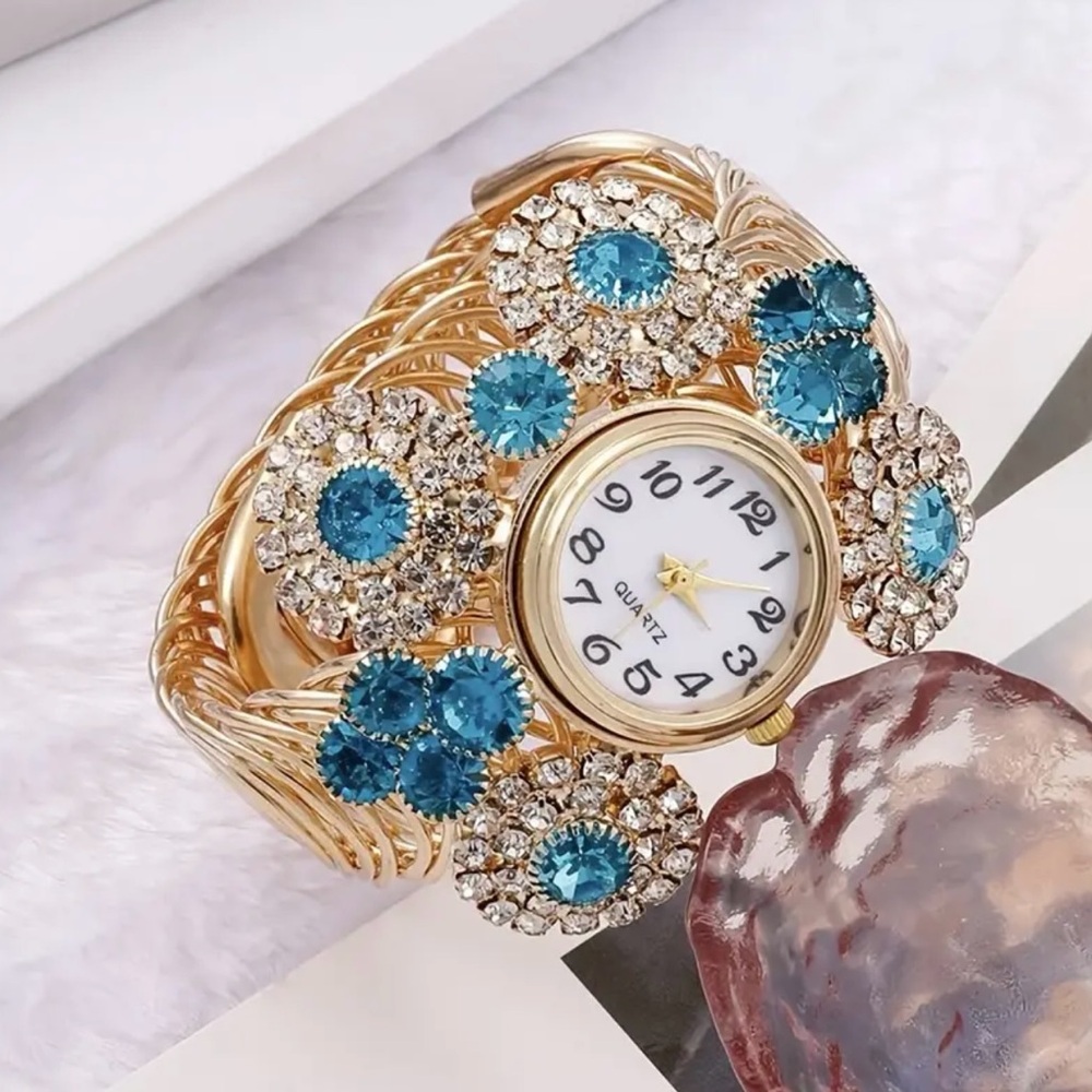 Luxury Ladies Rhinestone Boho Alloy Bracelet Watch